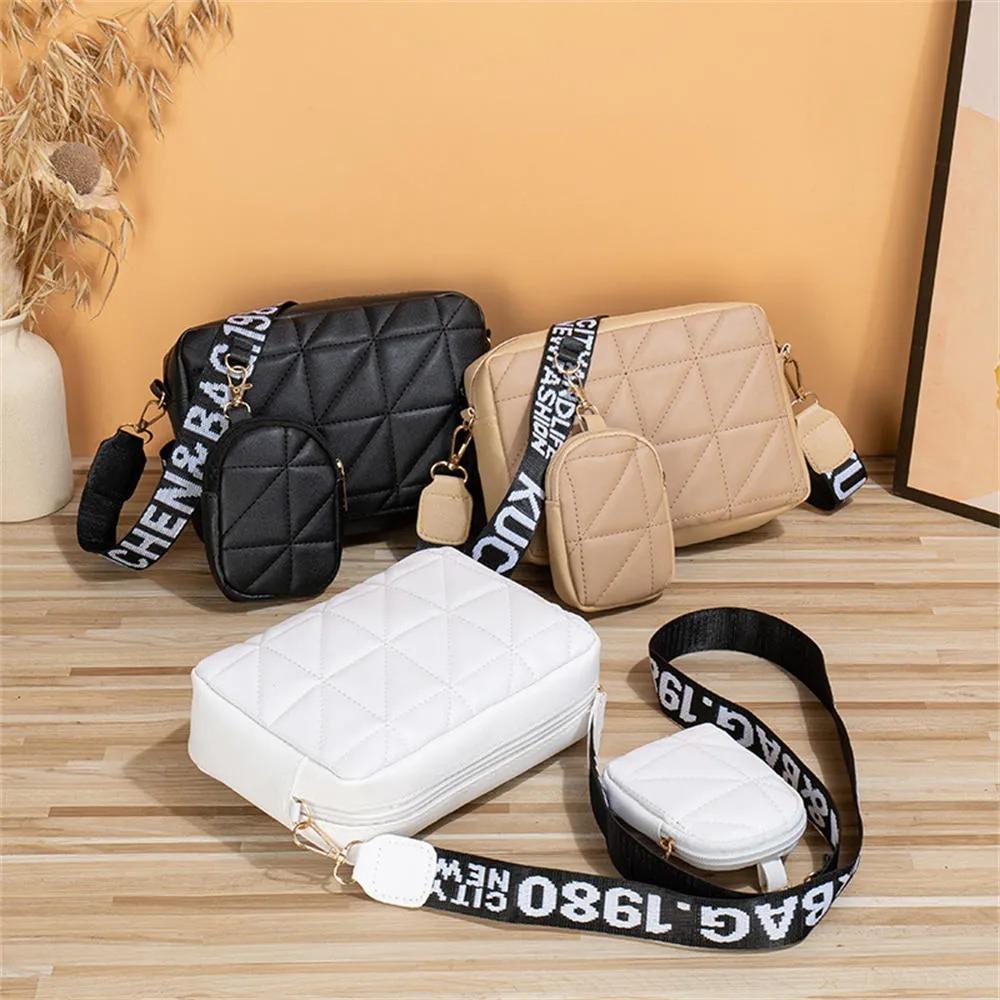 Trendy White Quilted Crossbody Bag with Mini Pouch – Casual & Stylish Sling | ApnaBag.shop