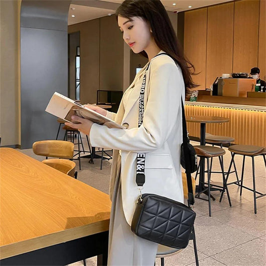 Trendy White Quilted Crossbody Bag with Mini Pouch – Casual & Stylish Sling | ApnaBag.shop