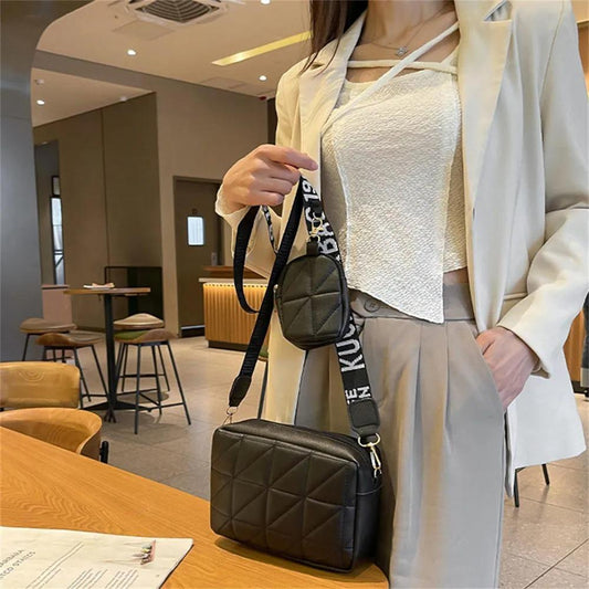 Trendy White Quilted Crossbody Bag with Mini Pouch – Casual & Stylish Sling | ApnaBag.shop