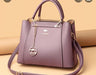 Lavender Elegance Handbag | Stylish PU Leather Shoulder Bag for Women – ApnaBag.shop