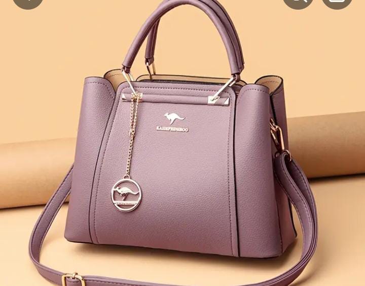 Lavender Elegance Handbag | Stylish PU Leather Shoulder Bag for Women – ApnaBag.shop