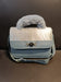 Blue & Silver Fur Handle Handbag – Luxury Statement for Modern Divas