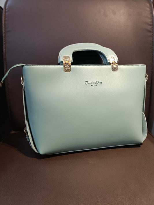 Christian Dior Inspired Mint Green Leather Handbag – Elegant & Minimal | ApnaBag.shop