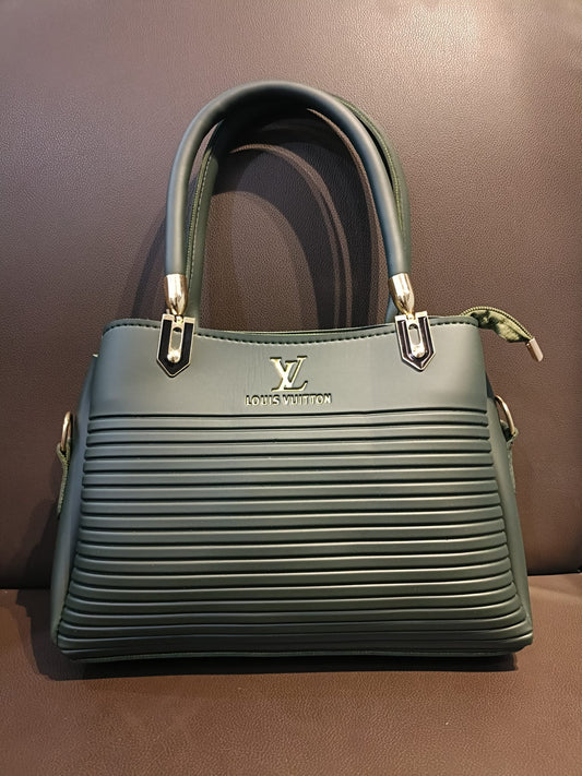 Louis Vuitton Dark Green Textured Handbag – ApnaBag.shop