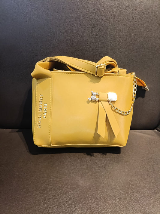 Rose Merry Paris Yellow Shoulder Bag – ApnaBag.shop