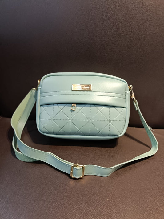 Mint Green Quilted Crossbody Bag for Women – ApnaBag.shop