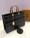 Luxury Black Signature Tote Bag with Gold Charm – ApnaBag.shop