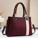 Maroon Handbag for Women | Elegant Contrast Design | Shoulder & Hand Carry | Formal & Casual
