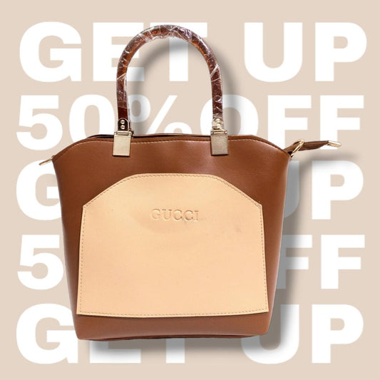 GUCCI Inspired Brown & Beige Handbag | Premium Shoulder Bag for Women