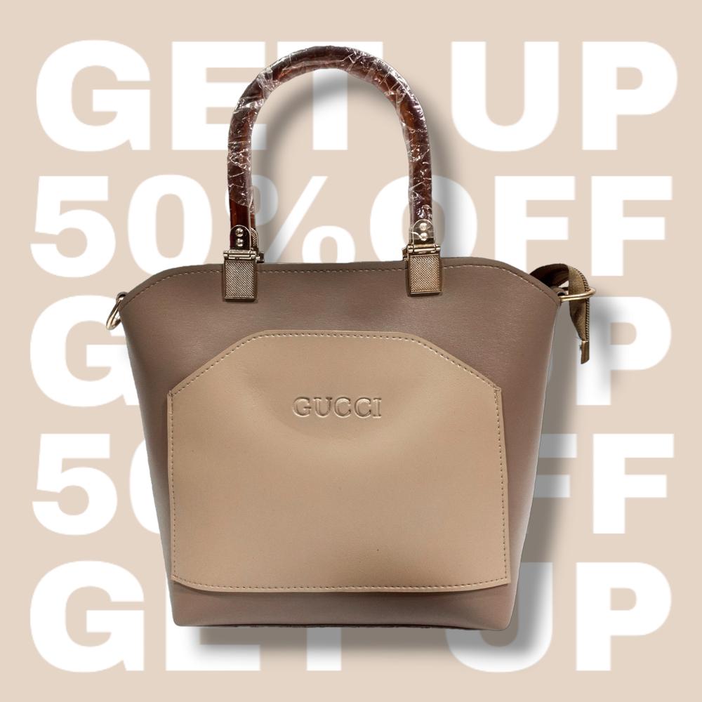GUCCI Inspired Elegant Brown & Beige Handbag for Women | Premium Two-Tone Design | Shoulder & Hand Carry | Perfect for Daily & Formal Wear