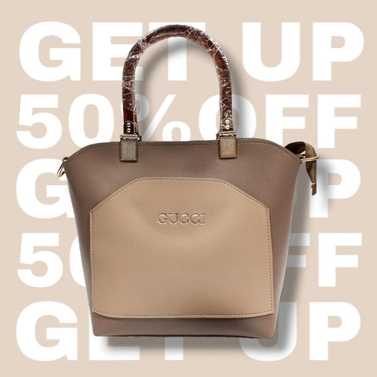 GUCCI Inspired Elegant Brown & Beige Handbag for Women | Premium Two-Tone Design | Shoulder & Hand Carry | Perfect for Daily & Formal Wear