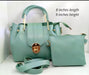 Mint Green Premium Handbag Set with Gold Lock & Sling – Stylish 2-Piece Ladies Bag | ApnaBag.shop