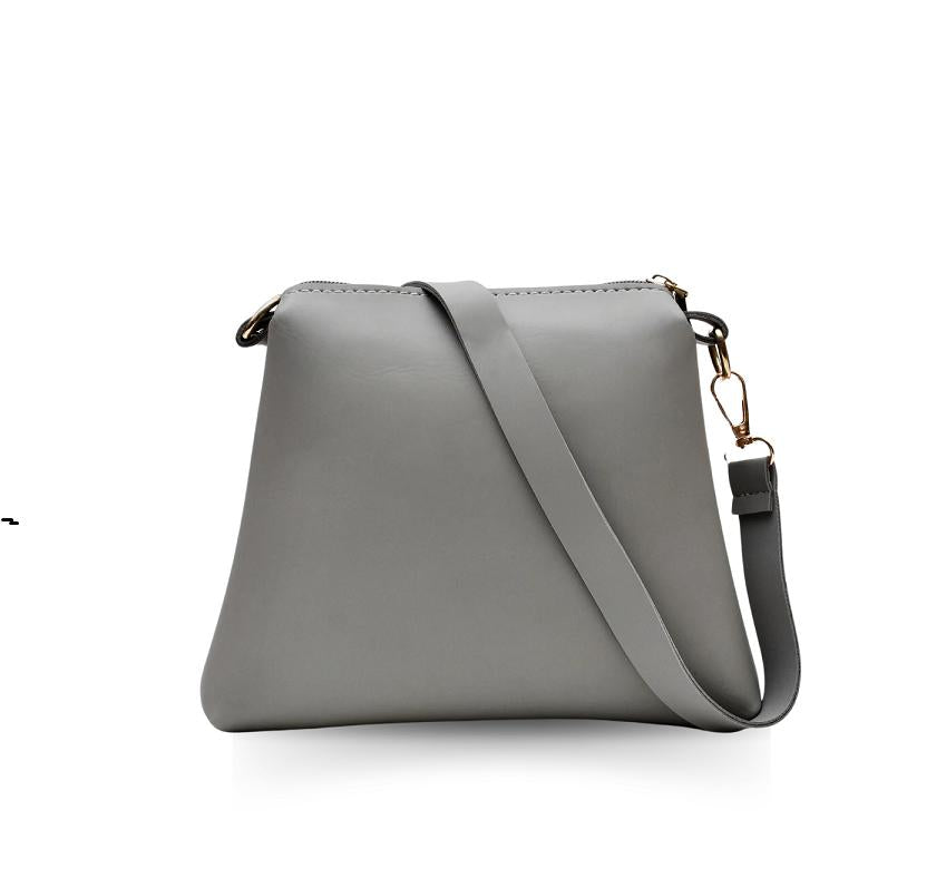 Grey Striped Handbag Set for Women – Stylish Tote & Sling Bag Combo|ApnaBag.shop