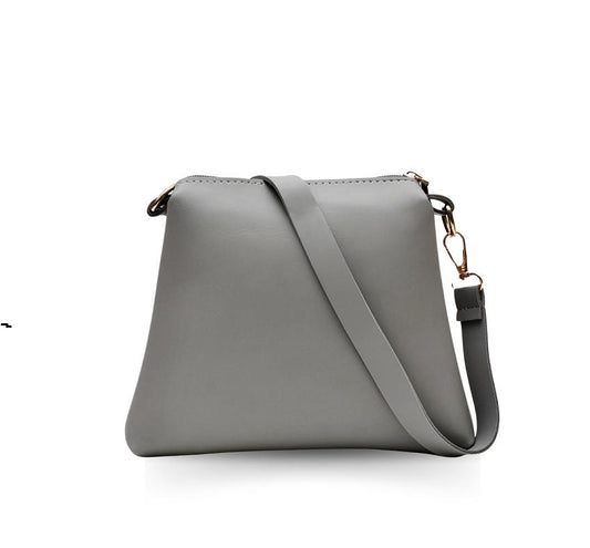 Grey Striped Handbag Set for Women – Stylish Tote & Sling Bag Combo|ApnaBag.shop