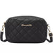 Quilted PU Leather Crossbody Bag for Women – Elegant Shoulder Sling in Black, White & Pink | ApnaBag.shop