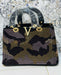 Luxury Rhinestone Camouflage Handbag | Designer Crystal Tote Bag | Premium Party Purse with Gold Detailing