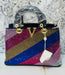 Luxury Crystal Beaded Party Handbag | Designer Inspired V Style | Premium Glitter Evening Bag