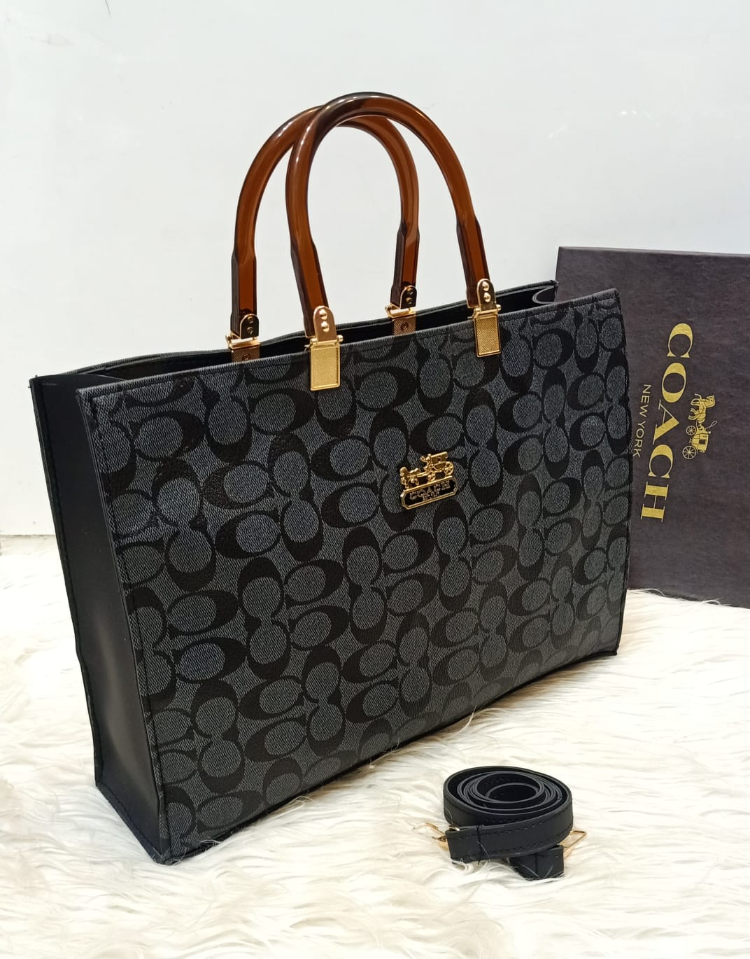 Luxury Designer Handbag for Women | Premium Leather Tote | Coach Inspired Bag